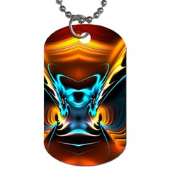 Duck-crazy-duck-abstract Dog Tag (two Sides) by Jancukart