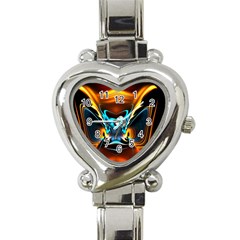 Duck-crazy-duck-abstract Heart Italian Charm Watch