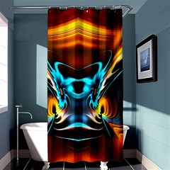 Duck-crazy-duck-abstract Shower Curtain 36  X 72  (stall) 