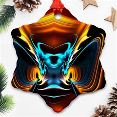 Duck-crazy-duck-abstract Ornament (snowflake)