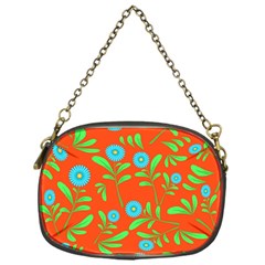 Background-texture-seamless-flowers Chain Purse (one Side)