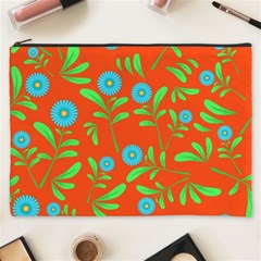 Background-texture-seamless-flowers Cosmetic Bag (xxxl)