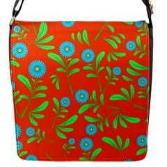 Background-texture-seamless-flowers Flap Closure Messenger Bag (s)