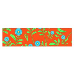 Background-texture-seamless-flowers Oblong Satin Scarf (16  X 60 )