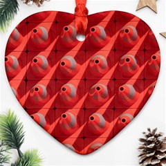 Sculpture-art-traffic-cones-plastic Ornament (heart)