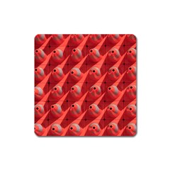 Sculpture-art-traffic-cones-plastic Square Magnet by Jancukart