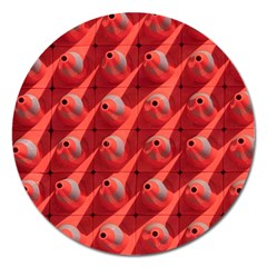 Sculpture-art-traffic-cones-plastic Magnet 5  (round) by Jancukart