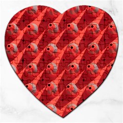 Sculpture-art-traffic-cones-plastic Jigsaw Puzzle (heart) by Jancukart