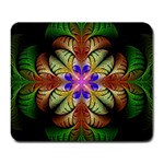 Fractal-abstract-flower-floral- -- Large Mousepads Front