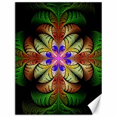 Fractal-abstract-flower-floral- -- Canvas 12  X 16  by Wegoenart