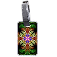 Fractal-abstract-flower-floral- -- Luggage Tag (two Sides) by Wegoenart