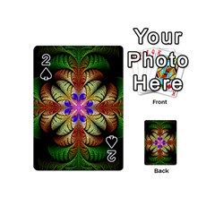 Fractal-abstract-flower-floral- -- Playing Cards 54 Designs (mini) by Wegoenart