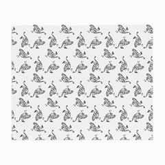 Robot Dog Drawing Motif Pattern Small Glasses Cloth by dflcprintsclothing