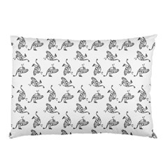 Robot Dog Drawing Motif Pattern Pillow Case (two Sides) by dflcprintsclothing