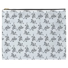 Robot Dog Drawing Motif Pattern Cosmetic Bag (xxxl) by dflcprintsclothing