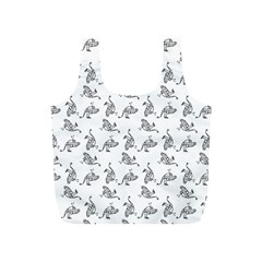 Robot Dog Drawing Motif Pattern Full Print Recycle Bag (s) by dflcprintsclothing