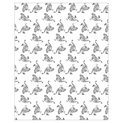 Robot Dog Drawing Motif Pattern Drawstring Bag (small) by dflcprintsclothing