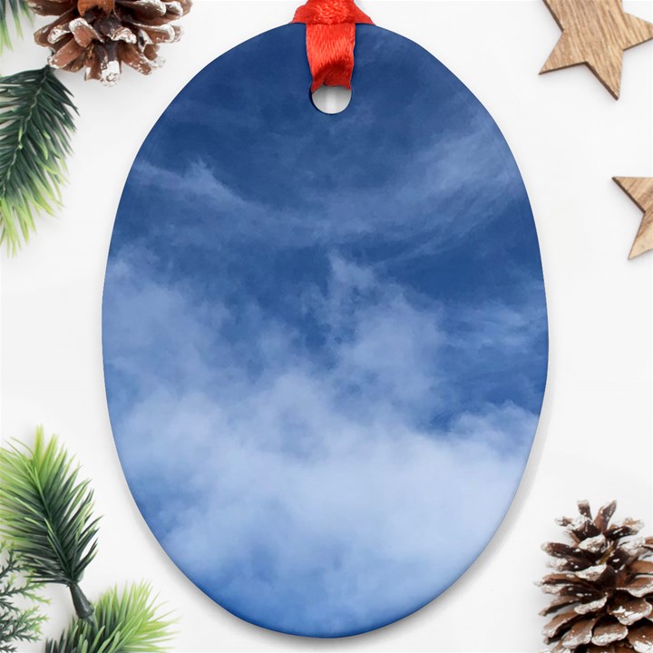 Sky Wishes  Oval Ornament (Two Sides)