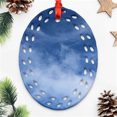 Sky Wishes  Oval Filigree Ornament (Two Sides)