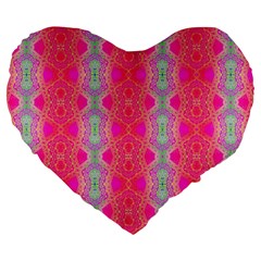 Devine Connection Large 19  Premium Heart Shape Cushions by Thespacecampers