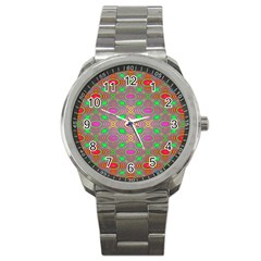 Rippled Magic Sport Metal Watch by Thespacecampers