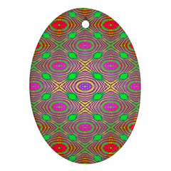 Rippled Magic Oval Ornament (two Sides) by Thespacecampers