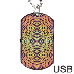 Abundant Joy Dog Tag Usb Flash (two Sides) by Thespacecampers