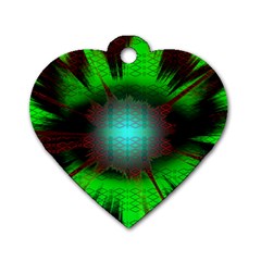 Eye To The Soul Dog Tag Heart (two Sides) by Thespacecampers