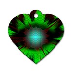 Eye To The Soul Dog Tag Heart (Two Sides) Front