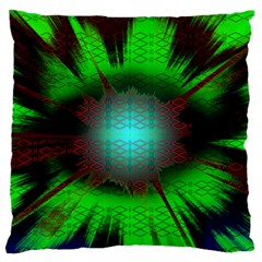 Eye To The Soul Large Flano Cushion Case (two Sides) by Thespacecampers