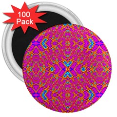 Pink Vacation 3  Magnets (100 Pack) by Thespacecampers