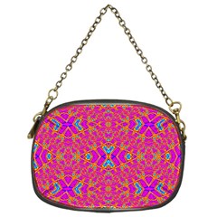 Pink Vacation Chain Purse (one Side)