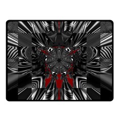 Abstract-artwork-art-fractal Double Sided Fleece Blanket (small)  by Sudhe