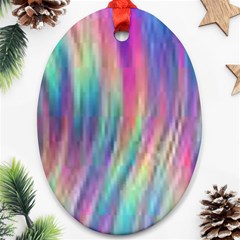 Rainbow Effect Cbdoilprincess  Ornament (oval)