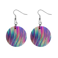 Rainbow Effect Cbdoilprincess  Mini Button Earrings by CBDOilPrincess1