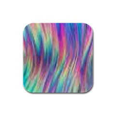 Rainbow Effect Cbdoilprincess  Rubber Square Coaster (4 Pack) by CBDOilPrincess1