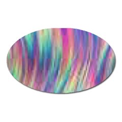 Rainbow Effect Cbdoilprincess  Oval Magnet by CBDOilPrincess1