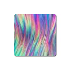 Rainbow Effect Cbdoilprincess  Square Magnet by CBDOilPrincess1