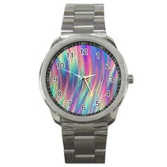 Rainbow Effect Cbdoilprincess  Sport Metal Watch by CBDOilPrincess1