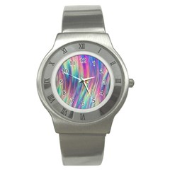 Rainbow Effect Cbdoilprincess  Stainless Steel Watch by CBDOilPrincess1