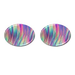 Rainbow Effect Cbdoilprincess  Cufflinks (oval) by CBDOilPrincess1