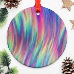 Rainbow Effect Cbdoilprincess  Round Ornament (two Sides)