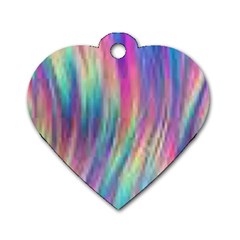 Rainbow Effect Cbdoilprincess  Dog Tag Heart (one Side) by CBDOilPrincess1