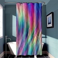 Rainbow Effect Cbdoilprincess  Shower Curtain 36  X 72  (stall)  by CBDOilPrincess1