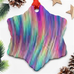 Rainbow Effect Cbdoilprincess  Snowflake Ornament (two Sides)