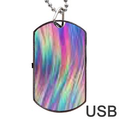 Rainbow Effect Cbdoilprincess  Dog Tag Usb Flash (one Side) by CBDOilPrincess1