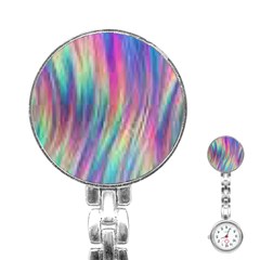 Rainbow Effect Cbdoilprincess  Stainless Steel Nurses Watch by CBDOilPrincess1