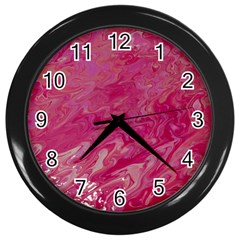 My Pour Cup Painting 1 Cbdoilprincess  Wall Clock (black) by CBDOilPrincess1