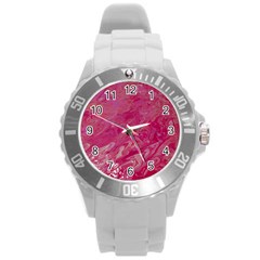 My Pour Cup Painting 1 Cbdoilprincess  Round Plastic Sport Watch (l) by CBDOilPrincess1