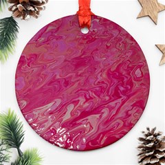 My Pour Cup Painting 1 Cbdoilprincess  Round Ornament (two Sides)